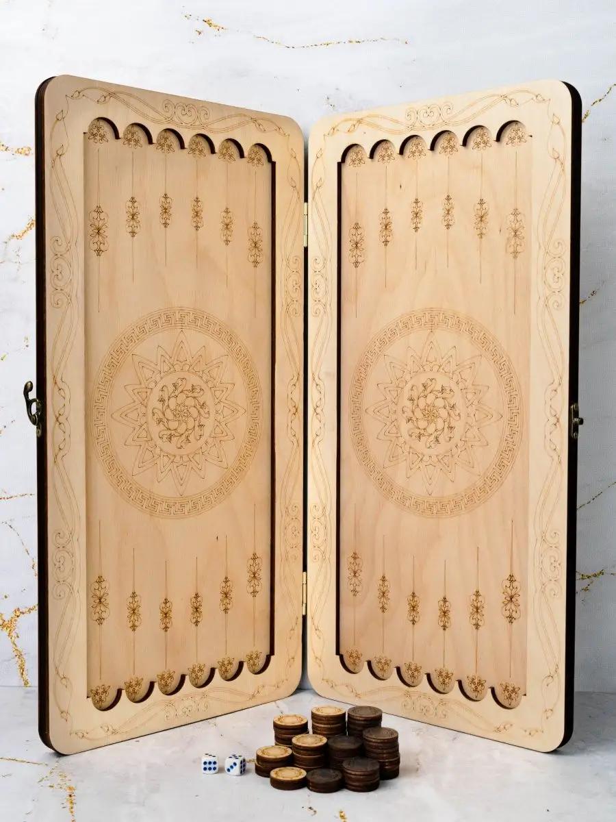 Nardabar Backgammon wooden large handmade backgammon